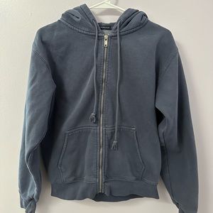 Brandy Melville Blue Christy Zip Up